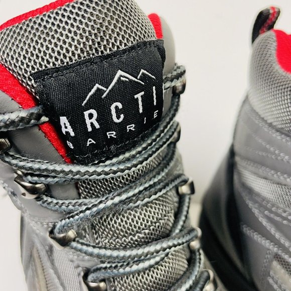 Arctic Barrier Boots Women's Size 9 Grey Black Lace Up EXCELLENT CONDITION - Picture 3 of 8